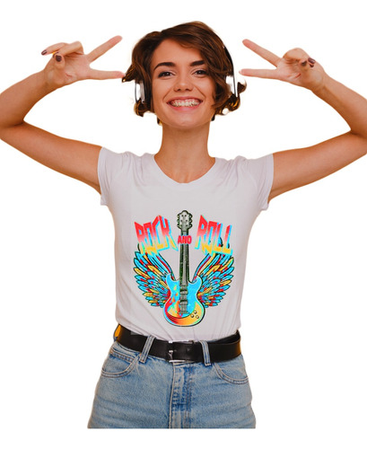 Camiseta Rock Mujer | Personalizado