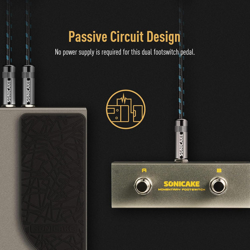 Pedal Sonicake Dual Footswitch Para Guitarra Pedal De Efe...