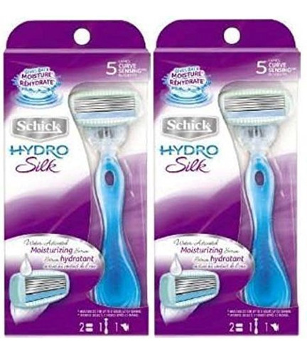 Schick Hydro Silk Para Mujer Paquete De Afeitar De 2