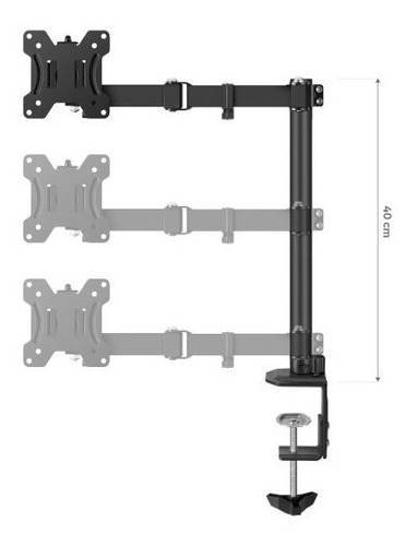 Soporte Monitor Doble Brazo Escritorio Articulado 12 A 27