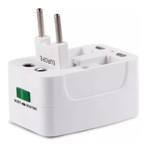 Adaptador Universal De Enchufes Para Viajes 2 Entradas Usb