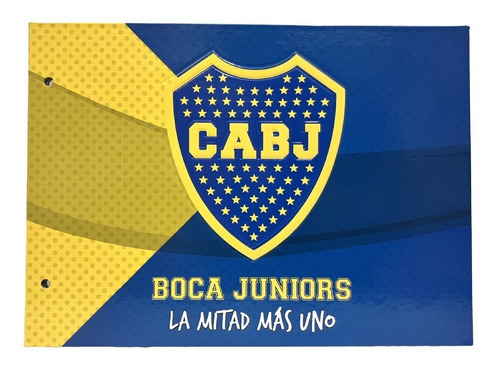 Carpeta Escolar Dibujo Nº5 Cartone 2 Tapas Boca Juniors 155