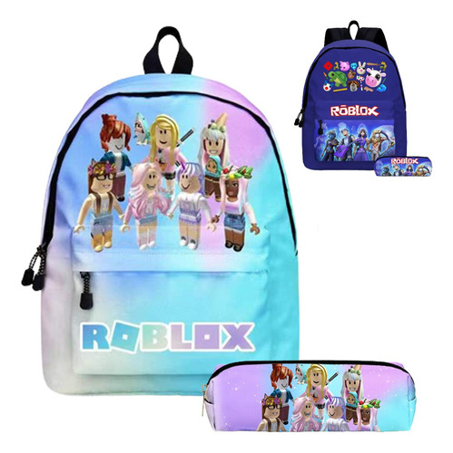 Roblox Prints Travel Youth Mochila Con Estuche Para Lápices