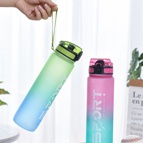 Botella De Agua Deportiva Con Pajita Para Acampar, Senderism