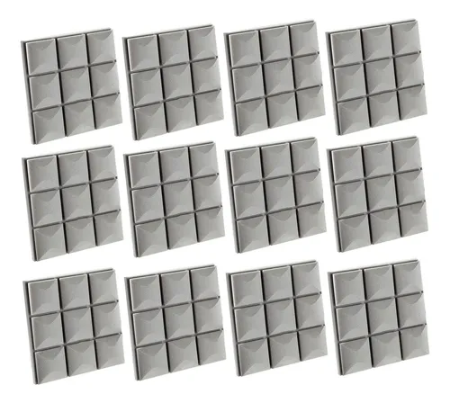 comprar Paneles Acústicos De 12 Piezas, Paneles De Pared Gris