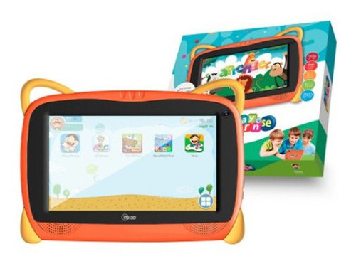 Imagen 2 de 4 de Tablet Mlab Kids Play & Learn Se 16gb Rom 2gb Ram 7 Pulgadas Naranja