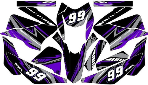 Stickers, Calca, Vinil, Para Moto Pulsar Ns200 Mod-46