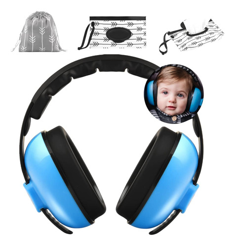 Kiki Babies Auriculares Con Cancelacion De Ruido Para Bebe, 