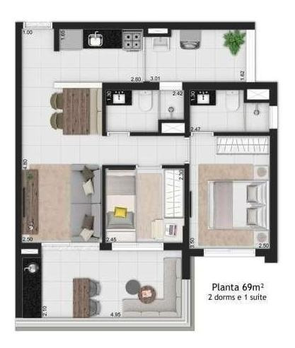 Imagem 9 de 14 de Apartamento Para Venda Em São Paulo, Perdizes, 2 Dormitórios, 1 Suíte, 2 Banheiros, 1 Vaga - Cap1137_1-1180082