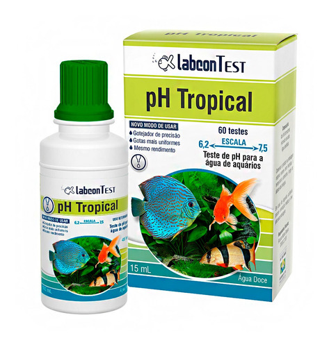 Labcontest Ph Tropical 15ml - 60 Testes - Teste De Ph