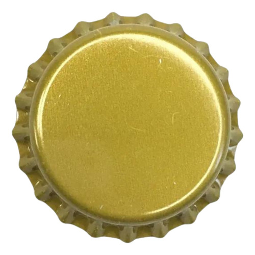 1.000 Und. Tampa Coroa Metálica Dourada - Cerveja Artesanal