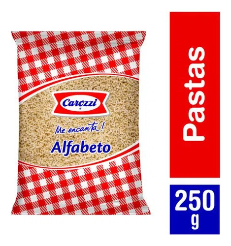 Fideos Carozzi 250gr Alfabeto Pastin(3uni)super