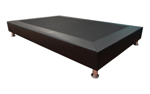 Base Cama Doble - Tukasa Ecocuero Negro 