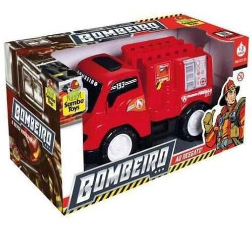 Divertido camión de bomberos de juguete con escalera | Samba Toys Color A