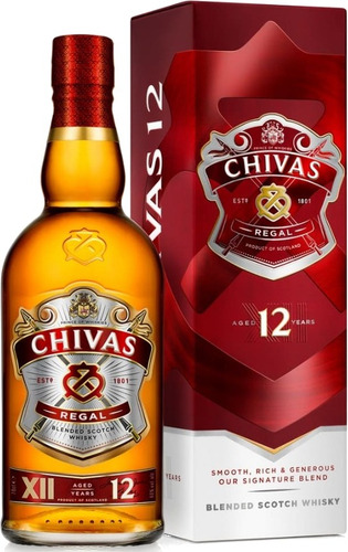 Pack Whisky Chivas Regal 12 Años 750ml + Chivas Extra 200m