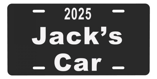 Placa Frontal De Aluminio Automotriz-personaliza Tu Nombre