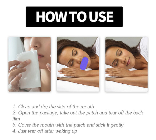 Cinta De Respiración Bucal Noctivo Para Dormir Cómodamente