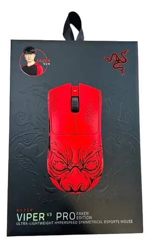 Mouse Razer Viper V3 Pro Faker Edition Vermelho Lacrado | MercadoLivre