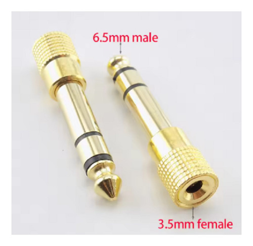 Adaptador De Audio Estéreo Trs Jack 3.5mm H A 6.35mm M