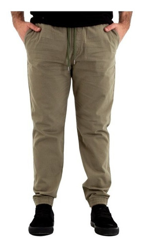 Pantalon Hombre Gabardina Quiksilver Natural Woven Con Puño