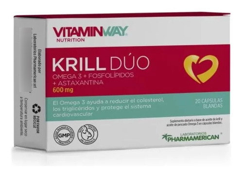 Suplemento Vitamin Way Krill Duo X 20 Capsulas Blandas