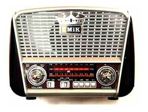 Radio Vintage Solar Am / Fm / Usb / Bluetooth