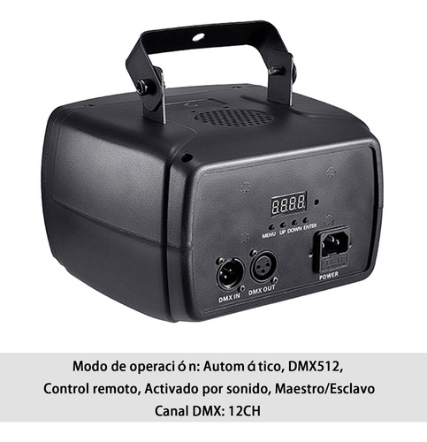 Luz Led De Fiesta 3 En 1 Con Láser Y Efecto Estroboscópico