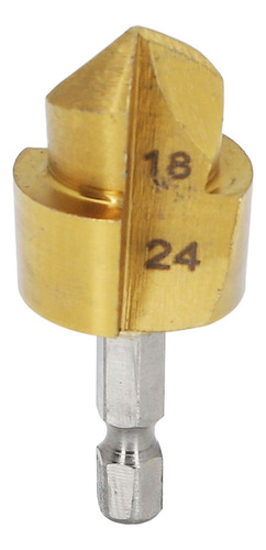 Broca Hss Con Vástago Hexagonal De 1/4 Pulgadas, Avellanado,