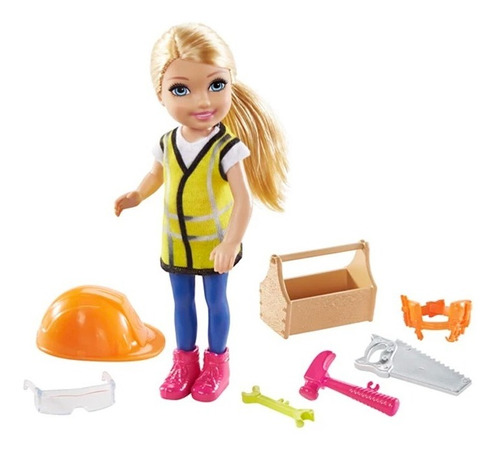 Muñeca Barbie Chelsea Can Be Profesiones Constructora Mattel