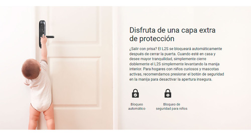 Cerradura Electrónica L2s Ezviz Inteligente Huella Dactilar