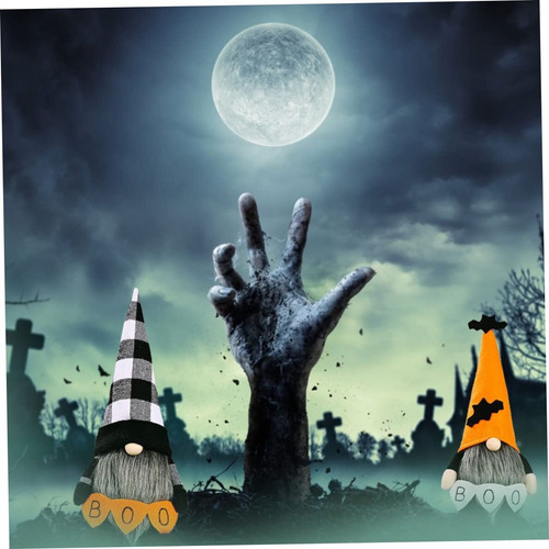 2pcs Peluche De Peluche Decoración Gnomos Halloween Muñeco