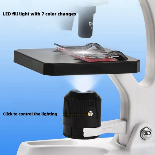 Microscopio De Simulación Toy 1200 X Science Education Child