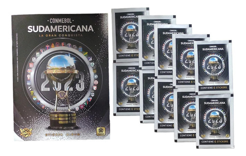 Figuritas Copa Conmebol Sudamericana 2023 Album + 10 Sobres