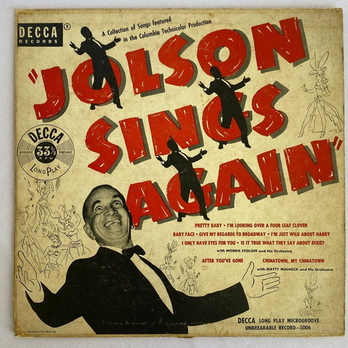 Vinil 33 1/3 Rpm - Jolson Sings Again 1949