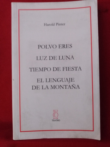 Libro 4 Obras De Teatro De Harold Pinter 