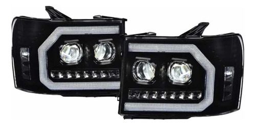 Faros Led Gmc Sierra 1500 2500hd 3500hd 2007 A 2013