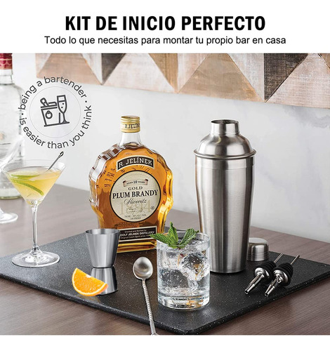 7 Piezas Shaker Cocktail Bar Set Kit | Utensilios De Bar De
