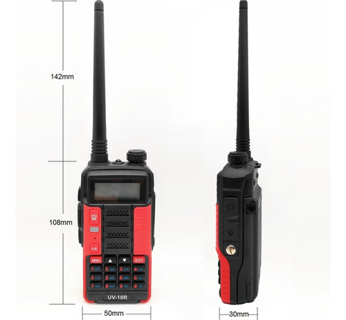 Radio Baofeng Portátil Uv-10r 10w Dos Vias 136-520mhz 15km
