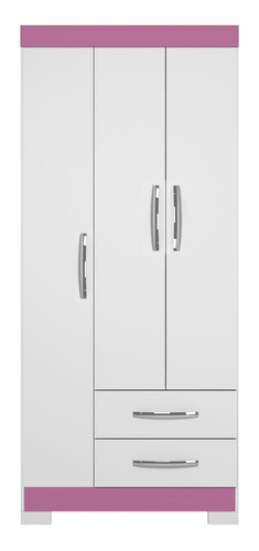 Mueble Guardarropas-closet-ropero 3 Puertas 2 Cajones Nt5000