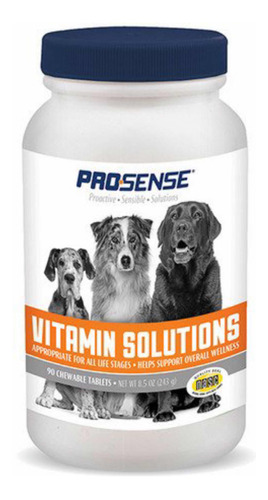 Vitaminas Para Perros Prosense 90 Tabletas