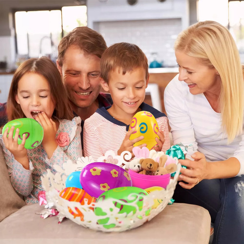 Huevos De Pascua Gigantes Rellenables De Plástico 30 Pzs