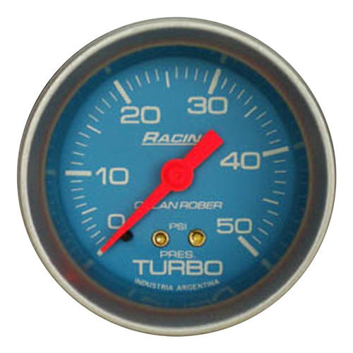 Reloj Presion De Turbo 50 Psi Celeste Racing Orlan Rober