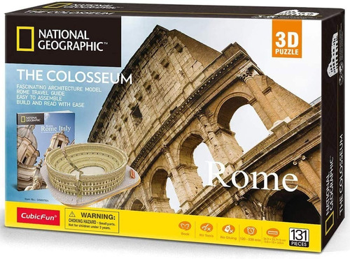Rompecabezas Puzzle 3d The Colosseum El Coliseo Romano