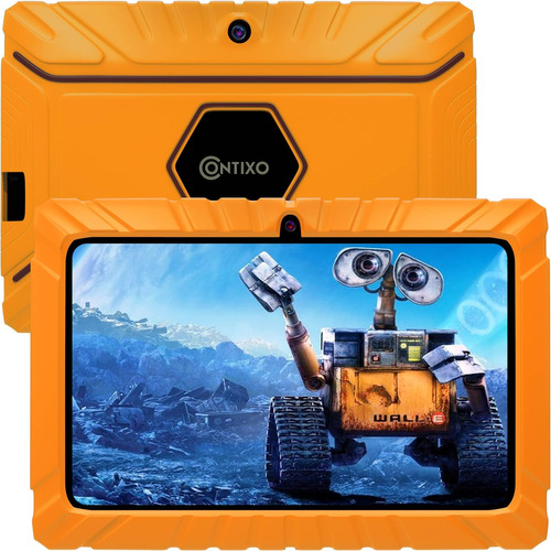 Tablet Contixo V8, Para Niños, 7  Hd, 16 Gb, Wifi, Naranja