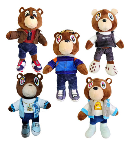 Peluche Kanye Bear De 5 Piezas Que Juega Con El Mismo Osito