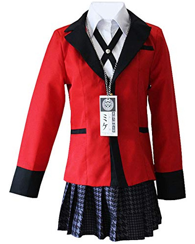 Yumeko Jabami Traje Uniformes Escuela Anime Cosplay Fie...