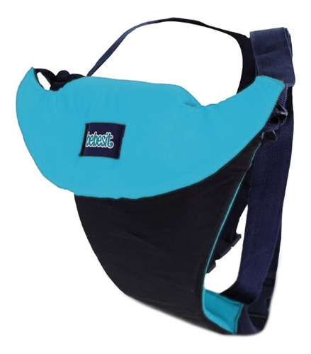 Mochila Porta Bebe Bebesit Soft Hasta 12kgs 2 En 1 Color Celeste