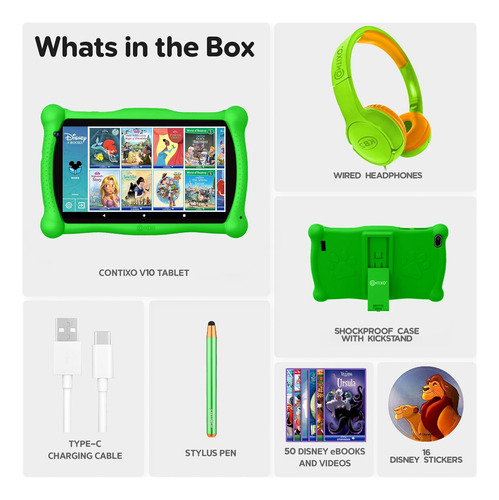 Tablet Para Niños Contixo V10 7 Disney 32 Gb + 2gb Ram