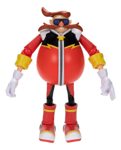 Muñecos Sonic Prime Mr. Dr. Eggman Articulado 13 Cm
