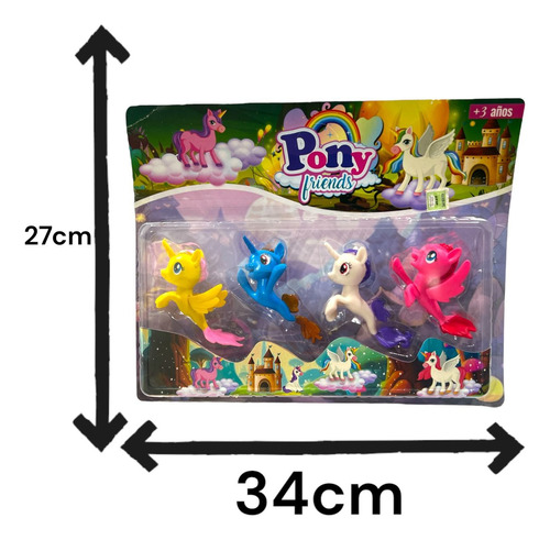 Pony Friends Sirenas En Set Unico Unicornios + Felices !!